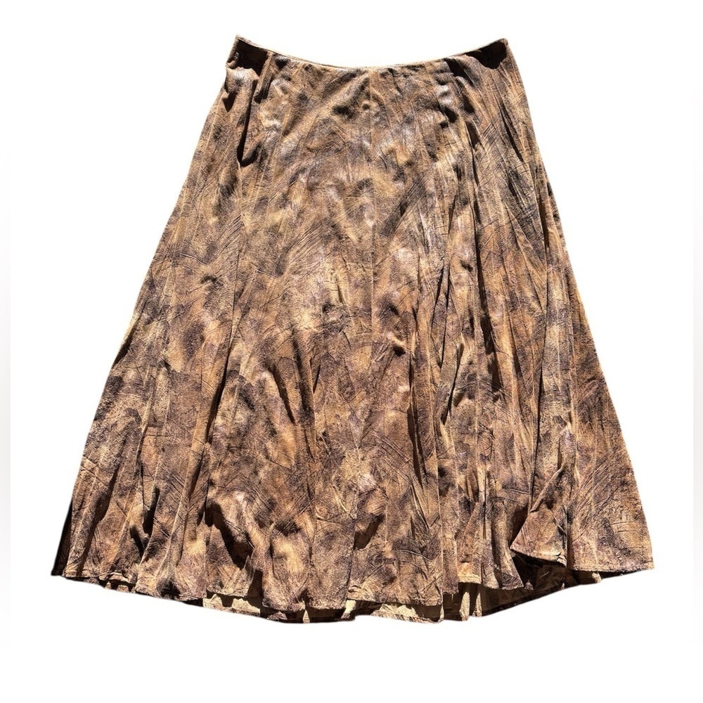 Reba Multitone Western Maxi Skirt with Earthy Hues